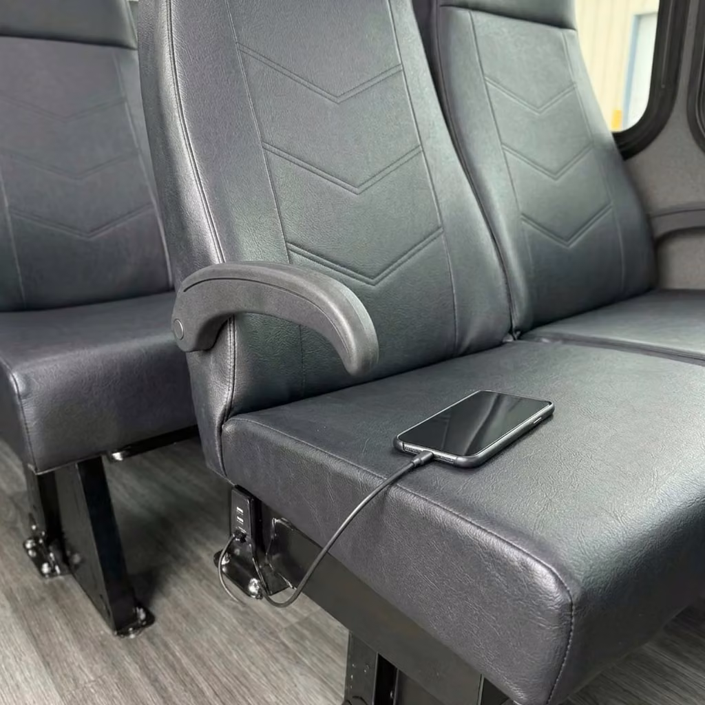 enterprise 15 passenger minibus usb charging