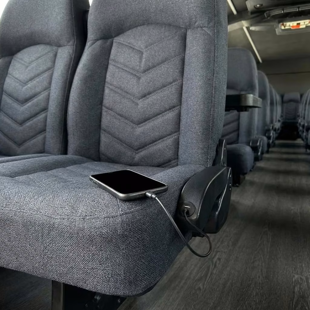 enterprise 25 passenger minibus usb charging