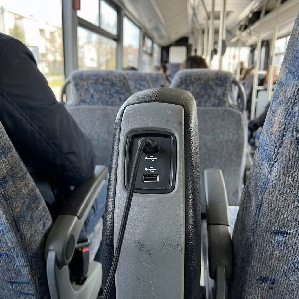 enterprise 28 passenger minibus usb charging