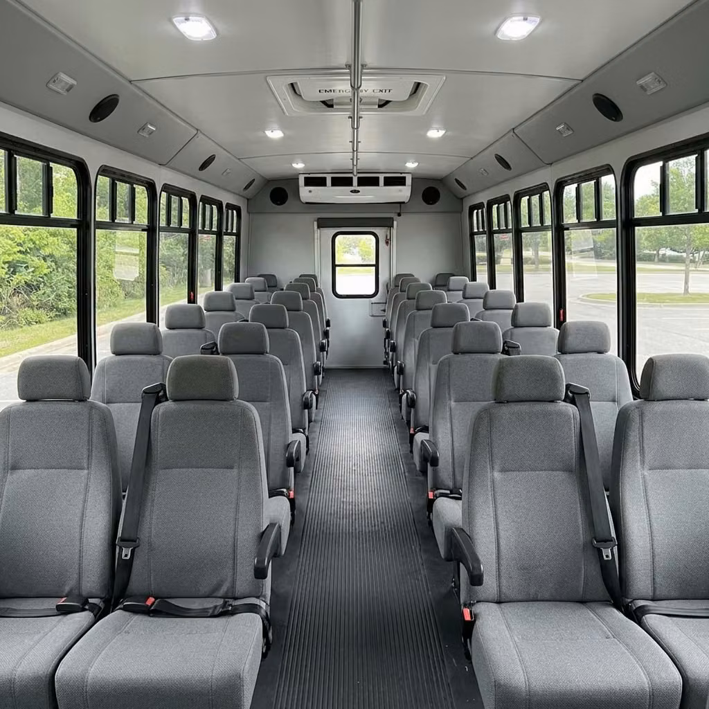 enterprise 30 passenger minibus seating