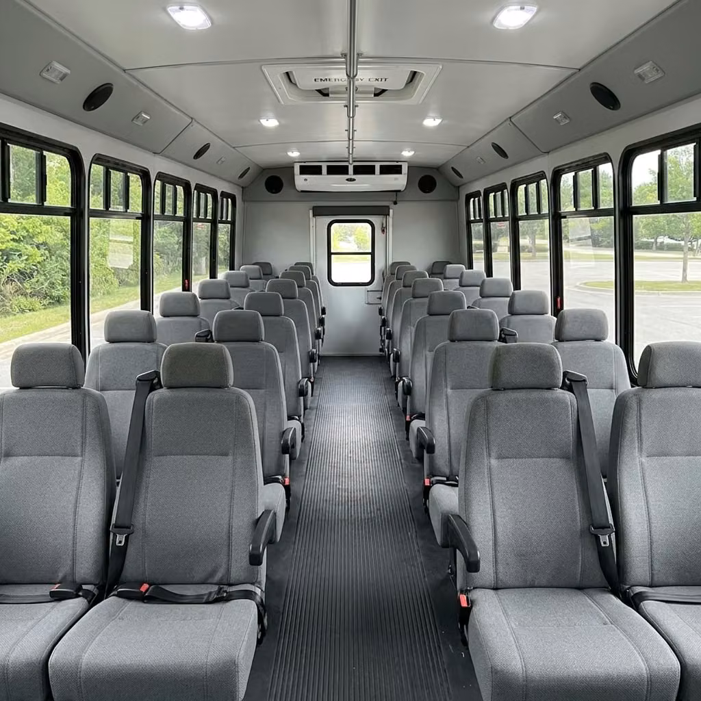 enterprise 35 passenger minibus seating