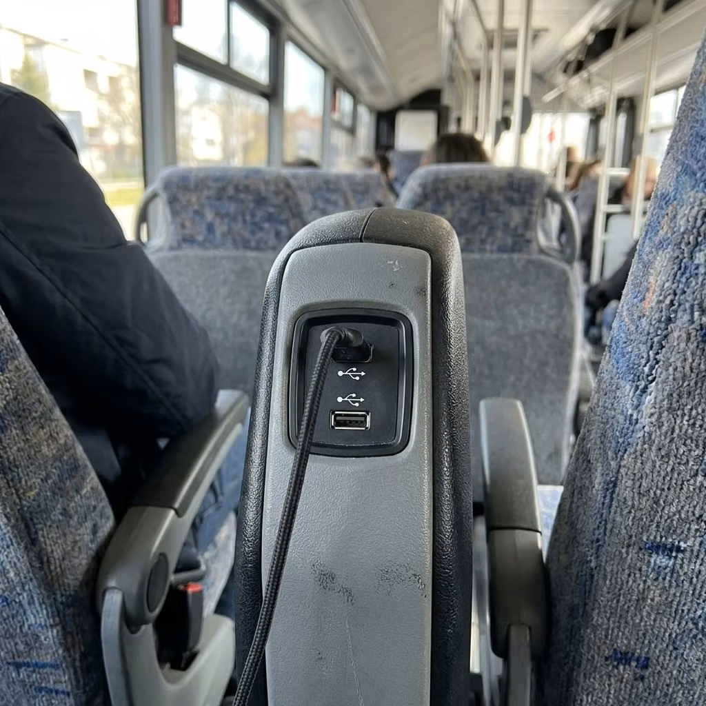 enterprise 35 passenger minibus usb charging