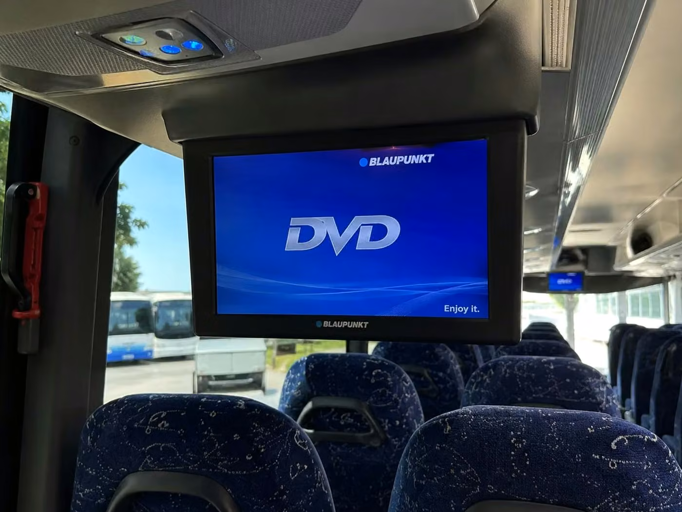 enterprise charter bus tv monitors