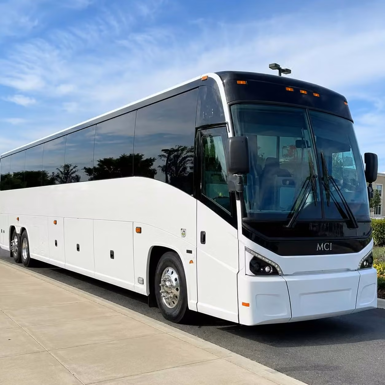 enterprise corporate charter buses with fast wifi power outlets and tray tables