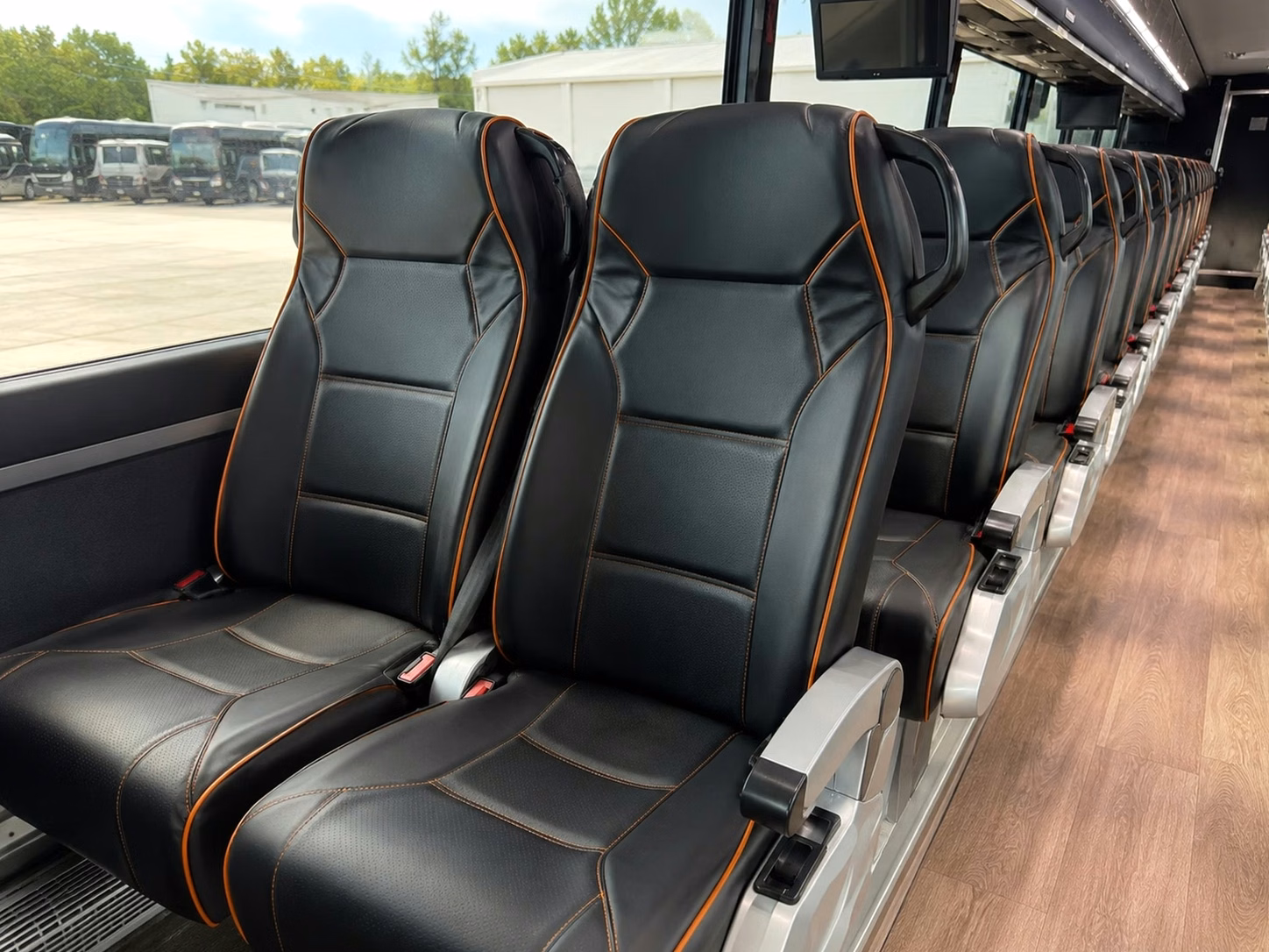 enterprise modern charter buses for destination weddings