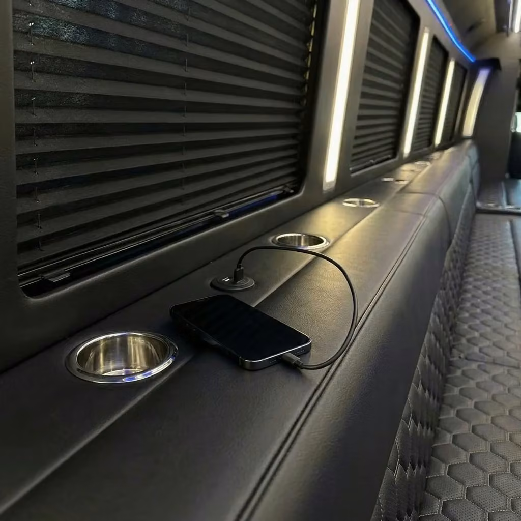 enterprise party bus usb charging