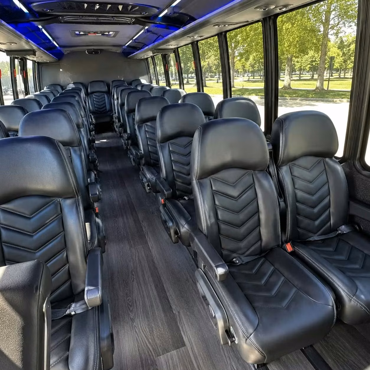 28 passenger minibus inside